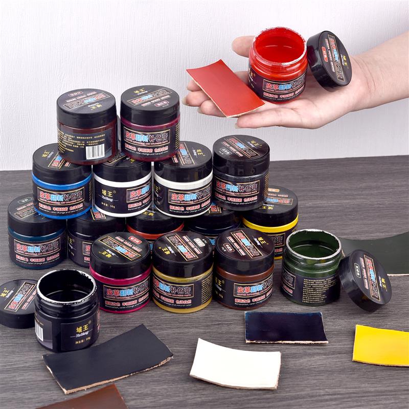 Shoe Polish Cream - 50ml 아크릴 가죽 수리 페인트 안료