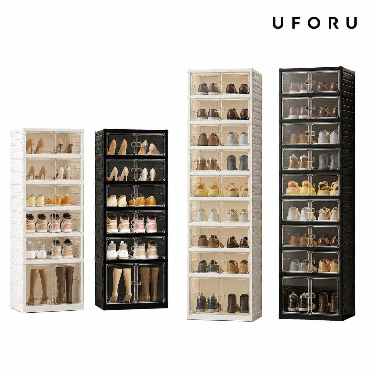 Shoe Box Display - 설치가 필요 없는 접이식 신발장, 자석식