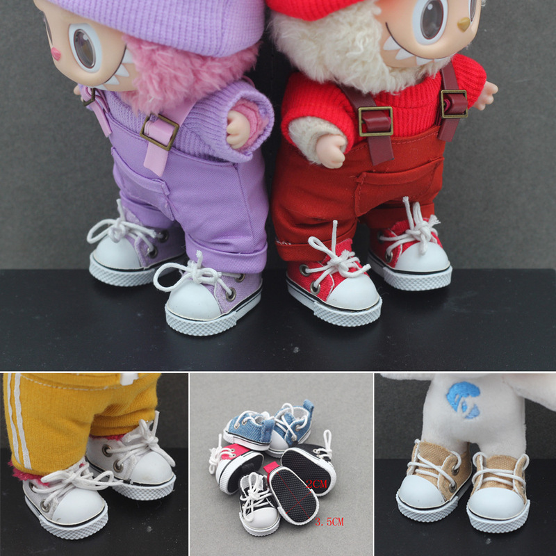 인형 캔버스 스니커즈 38mm 레이스업 캐주얼 미니 슈 - Sneaker Care Accessories 리뷰 및 가격