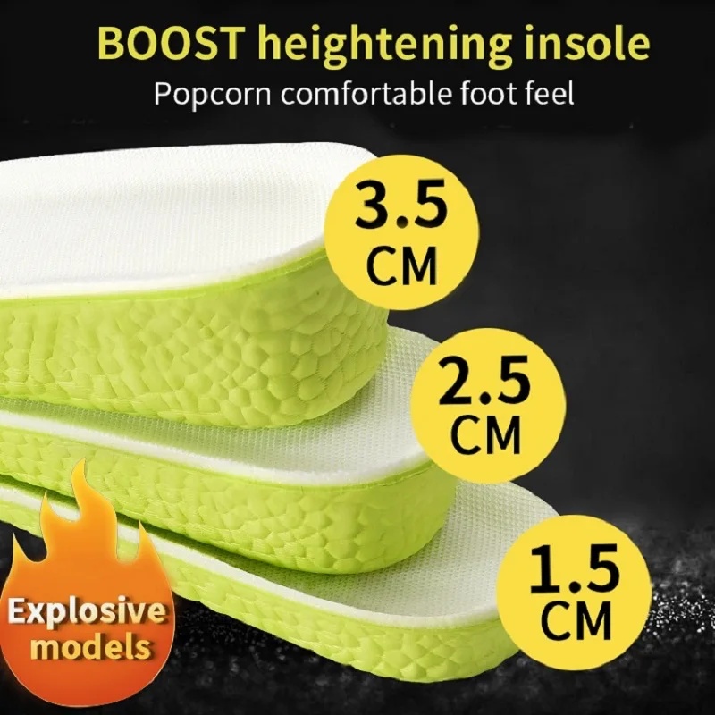 1 쌍 보이지 않는 증가 깔창 녹색 메모리 폼 깔창,  - Insole Memory Foam 리뷰 및 가격