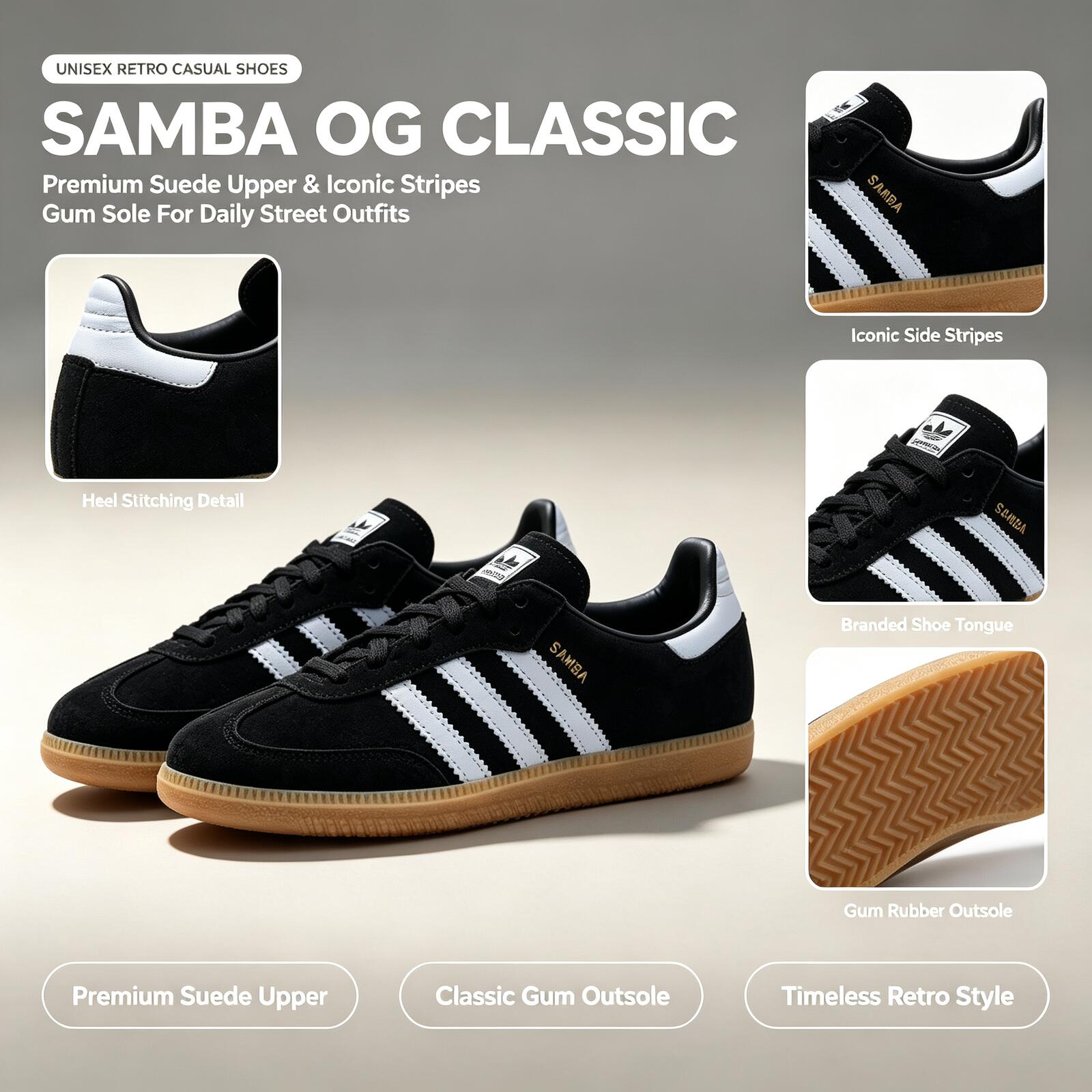 아디다스 정품 SAMBA OG IH6850 쿠션감 있는 - Adidas Shoes Samba 리뷰 및 가격