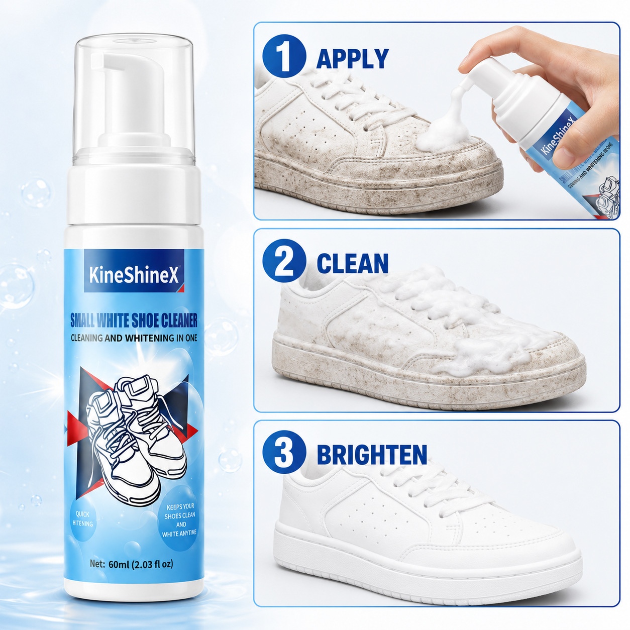 기헨 신발 클리너 키트, 물 없이 사용하는 폼 신발 클 - Sneaker Care Accessories 리뷰 및 가격